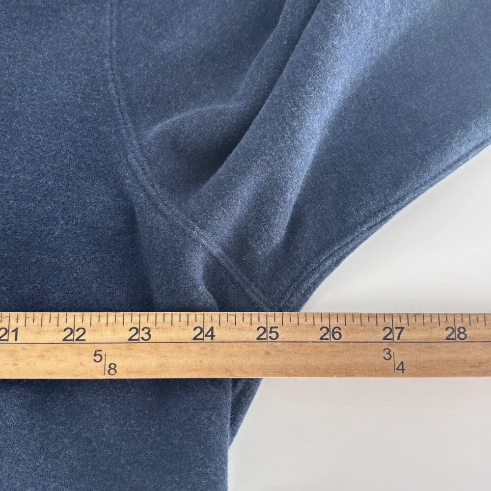 Polo Ralph Lauren Shawl Collar Sweatshirt Mens XL Navy Blue Elbow Patch Preppy